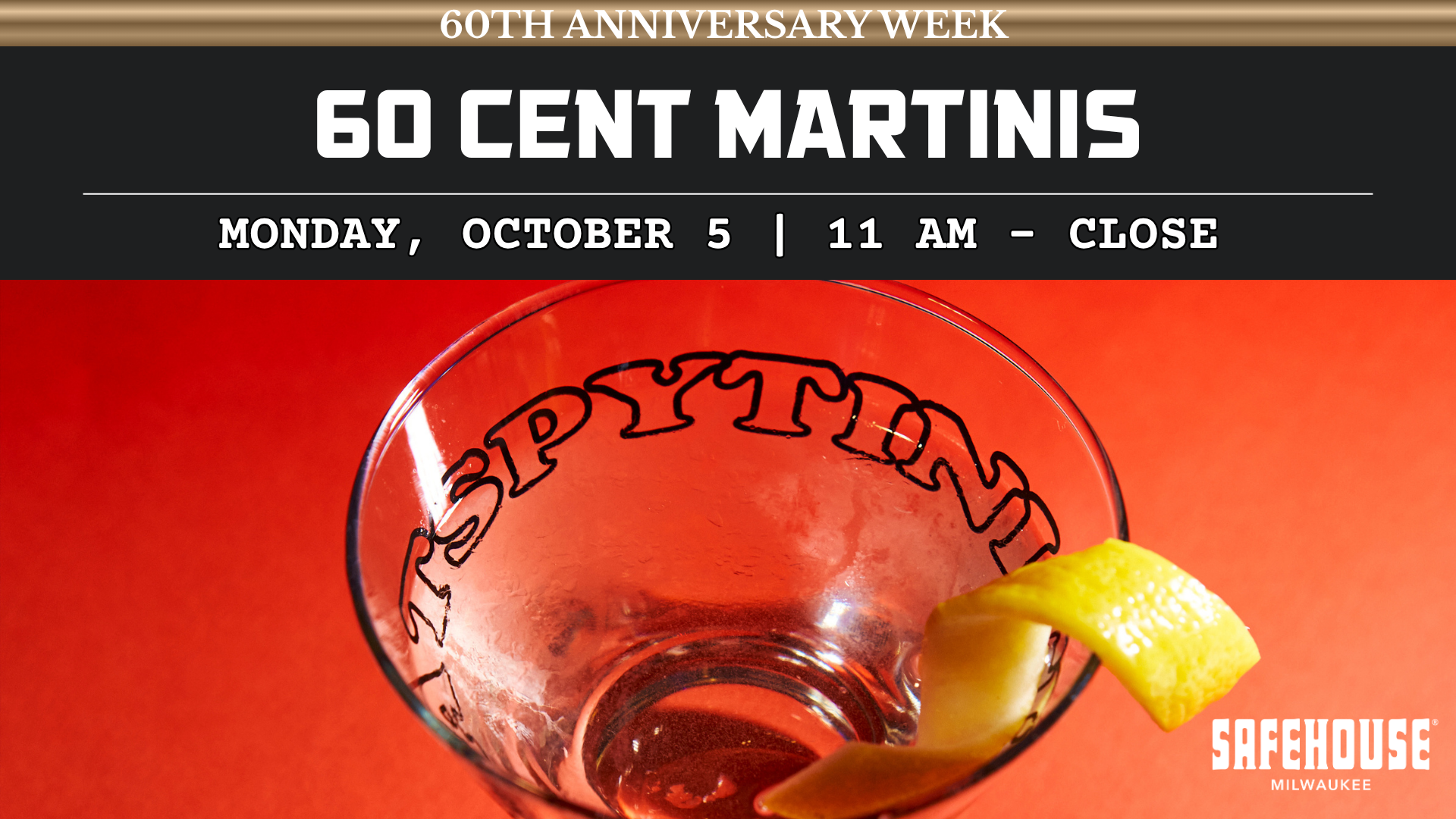 Global James Bond Day: 60 Cent Martinis